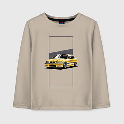 Лонгслив хлопковый детский BMW E36, цвет: миндальный