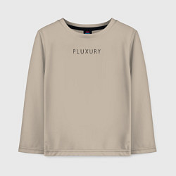 Лонгслив хлопковый детский PLUXURY, цвет: миндальный
