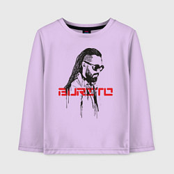 Лонгслив хлопковый детский Группа Burito, цвет: лаванда
