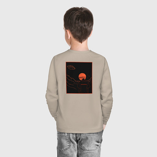 Детский лонгслив Radiohead paranoid android / Миндальный – фото 4