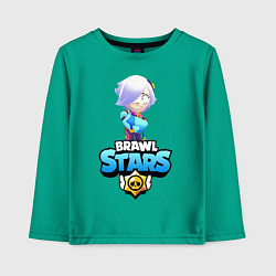 Лонгслив хлопковый детский BRAWL STARS COLLETE, цвет: зеленый