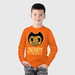 Лонгслив хлопковый детский Bendy And The Ink Machine, цвет: оранжевый — фото 2