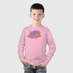 Лонгслив хлопковый детский Ocean Sun Fun, цвет: светло-розовый — фото 2