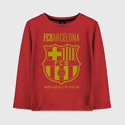 Лонгслив хлопковый детский Barcelona FC, цвет: красный