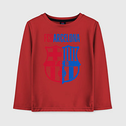 Лонгслив хлопковый детский Barcelona FC, цвет: красный
