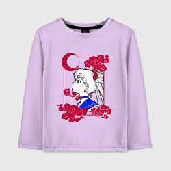 Лонгслив хлопковый детский Сейлор Мун, цвет: лаванда