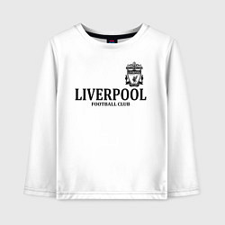 Лонгслив хлопковый детский Liverpool FC, цвет: белый