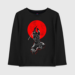 Лонгслив хлопковый детский Samurai, цвет: черный
