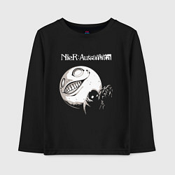 Лонгслив хлопковый детский NIER AUTOMATA, цвет: черный
