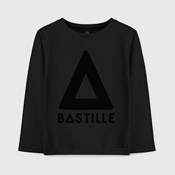 Лонгслив хлопковый детский Bastille, цвет: черный