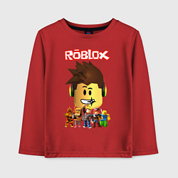 Лонгслив хлопковый детский ROBLOX, цвет: красный