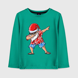 Лонгслив хлопковый детский Santa Dab, цвет: зеленый