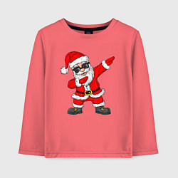 Лонгслив хлопковый детский Dabing Santa, цвет: коралловый