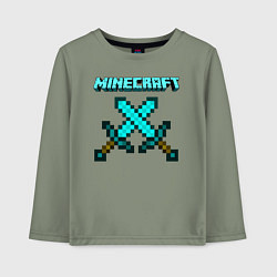 Лонгслив хлопковый детский Minecraft, цвет: авокадо