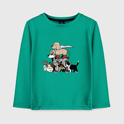 Лонгслив хлопковый детский One Punch Man, цвет: зеленый