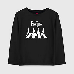 Лонгслив хлопковый детский The Beatles, цвет: черный