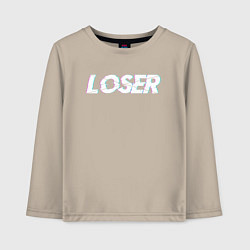 Детский лонгслив LOSER Glitch