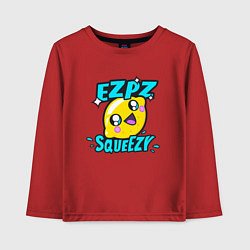 Лонгслив хлопковый детский Easy Peasy Lemon Squeezy, цвет: красный