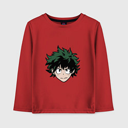 Лонгслив хлопковый детский Izuku Midoriya, цвет: красный