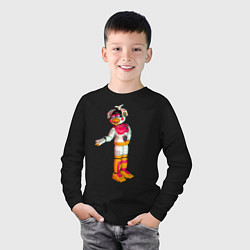 Лонгслив хлопковый детский Фантайм Чика, цвет: черный — фото 2