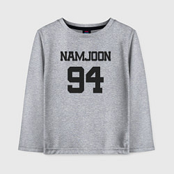 Лонгслив хлопковый детский BTS - Namjoon RM 94, цвет: меланж