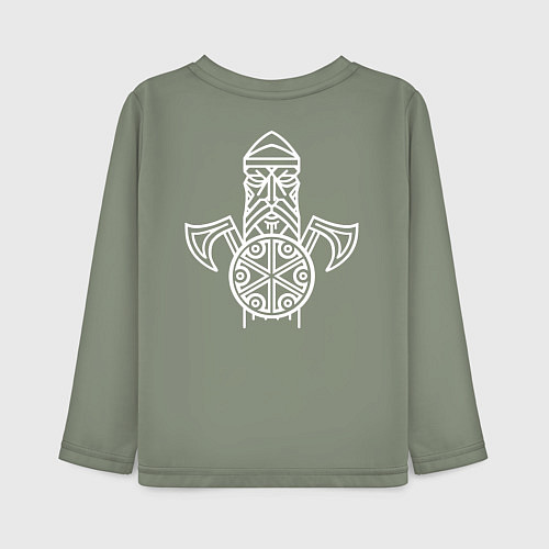 Детский лонгслив Перун Бог Воинов / Авокадо – фото 2