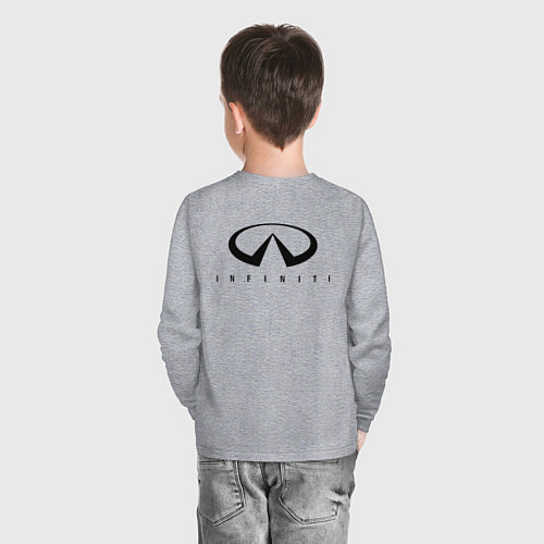 Детский лонгслив Infinity Инфинити спина / Меланж – фото 4