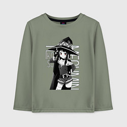 Лонгслив хлопковый детский Мегумин, цвет: авокадо
