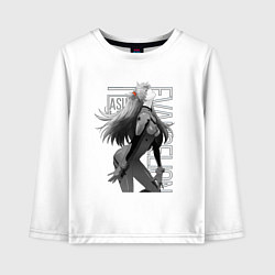 Лонгслив хлопковый детский Евангелион, цвет: белый