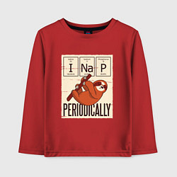 Детский лонгслив I Nap Periodically