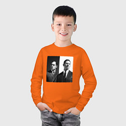 Лонгслив хлопковый детский Tom hardy, цвет: оранжевый — фото 2