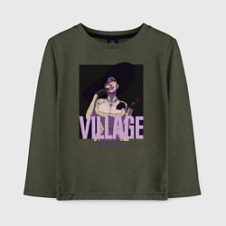 Лонгслив хлопковый детский Resident evil vampire, цвет: меланж-хаки