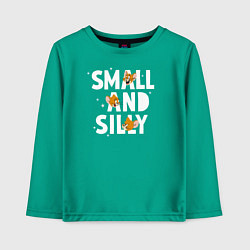 Лонгслив хлопковый детский Small and Silly, цвет: зеленый