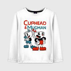 Детский лонгслив Cuphead & Mugman