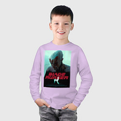 Лонгслив хлопковый детский Слезы в дожде Blade Runner, цвет: лаванда — фото 2