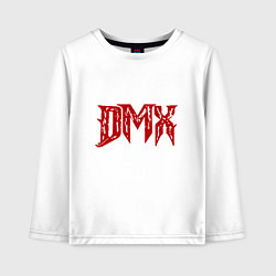 Лонгслив хлопковый детский DMX - Red & White, цвет: белый