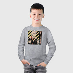 Лонгслив хлопковый детский Моя геройская академия Бакуго, цвет: меланж — фото 2
