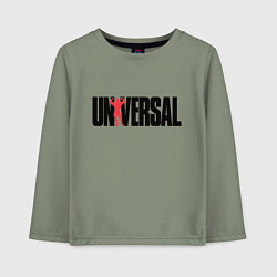 Лонгслив хлопковый детский ANIMAL UNIVERSAL ЭНИМАЛ, цвет: авокадо