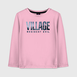 Лонгслив хлопковый детский Resident Evil Village Хоррор, цвет: светло-розовый