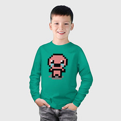 Лонгслив хлопковый детский Pixel isaac, цвет: зеленый — фото 2