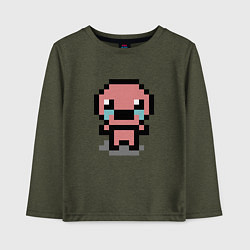 Лонгслив хлопковый детский Pixel isaac, цвет: меланж-хаки