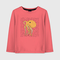 Детский лонгслив Осьминог