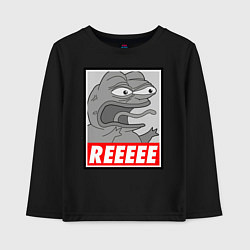 Лонгслив хлопковый детский Pepe trigger, цвет: черный