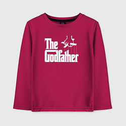 Лонгслив хлопковый детский Крестный отец, цвет: маджента