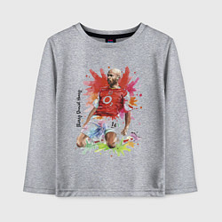 Лонгслив хлопковый детский Thierry Daniel Henry, цвет: меланж