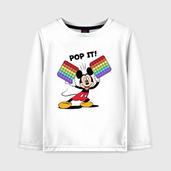 Детский лонгслив Mickey Pop it!