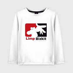 Лонгслив хлопковый детский Limp Bizkit, цвет: белый