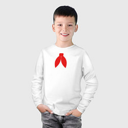 Лонгслив хлопковый детский Красный галстук пионера, цвет: белый — фото 2