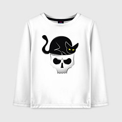 Детский лонгслив Skull Cat