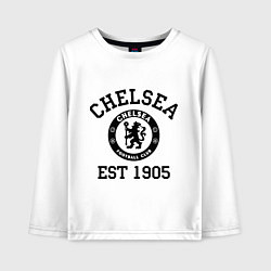 Лонгслив хлопковый детский Chelsea 1905, цвет: белый